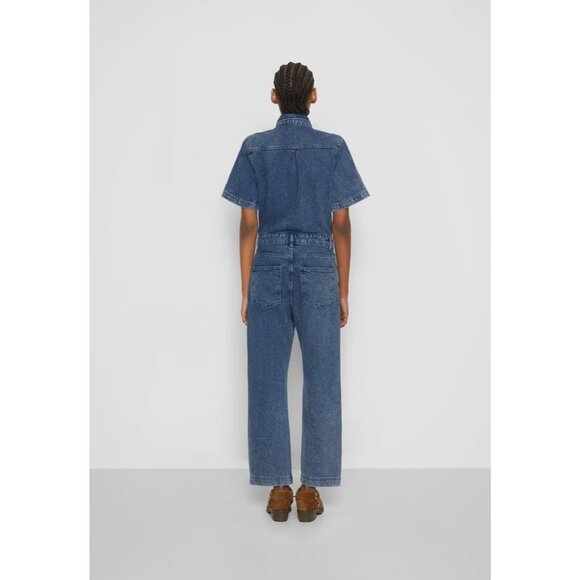 DL1961 Hannah Denim Jumpsuit in Blue Medium Womens Jeans Denim Outfit - Picture 15 of 16